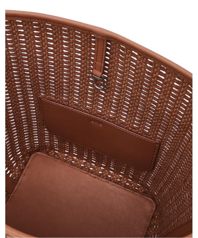 Athe Vanessabruno [Panier] Brown Panier Mesh Shoulder Bag L Aaba6E841W2