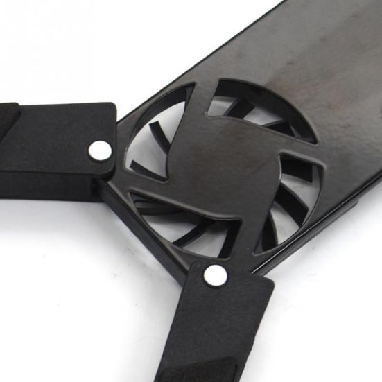 Foldable Anti-slip Laptop Holder Heat Dissipation Cooling Fan Cooler Bracket Pad
