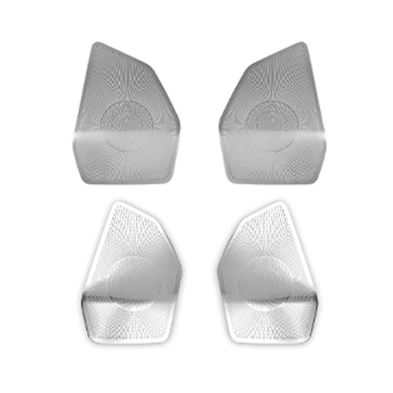 2PCS Car Interior A-pillar Tweeters/Door Speaker Decorative Stickers Stainless Steel Material LHD RHD For KIA EV3 2024 2025 2026