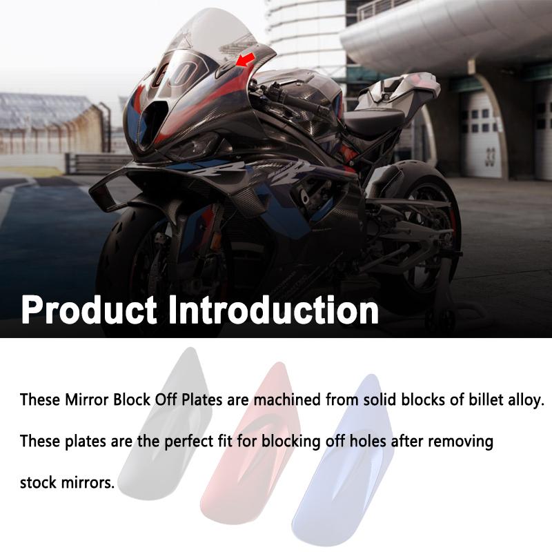 M1000RR Motorcycle Windscreen Mirror Cover Driven Mirror Eliminators Cap Kit For BMW M1000 RR M 1000RR M 1000 RR 2021-2024 2023