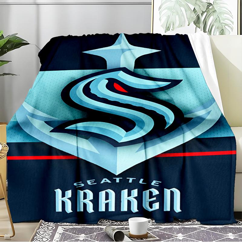 Go Team Kraken! Blanket Flannel Throw for Sofa, Indoor, Camping, Living Room, Office, Chair, And Bed Soft Birthday Gift