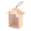 1pcs See Through Design Window Bird House Suction Cup Mount Transparent Bird House  Outdoor Decor