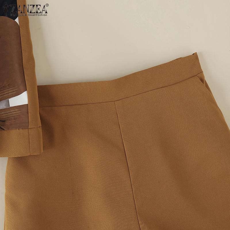 ZANZEA Women Floral Tank Tops and Shorts Summer Two Piece Sets