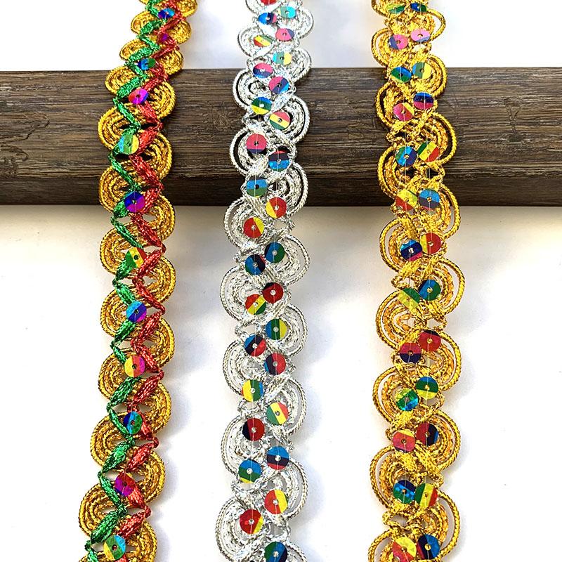 4m/13.12ft Each Pack Lace Sewing Trims 2.5cm Wide Ribbons Curtain Accessory Handmade DIY Craft Flower Bra Dress Gowns Decoration