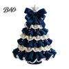 Crochet Christmas Tree Kit for Beginners DIY Kit, Beginner-Friendly Xmas Craft with Bow Complete Starter And Faux Pearl Embellishment, Handmade