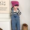 Stylish Children's Knit Hat with Devil Cat Ears Fashionable Winter Cap Warm & Comfortable Hat for Kids 3-15 Years Old