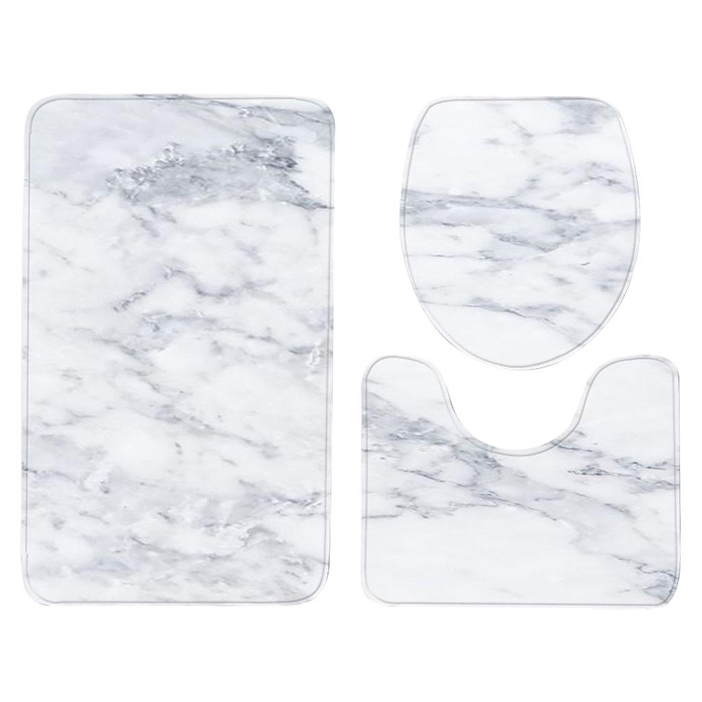 Mat Set Water Absorbent Rug Non Decorations Breathable Bath Washable Soft Pedestal for