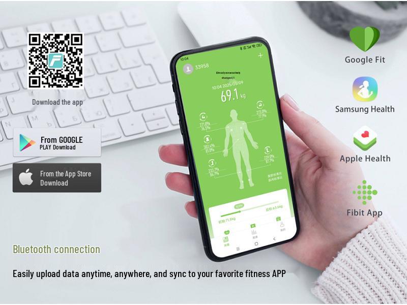 Eight-Electrode Smart Body Fat Bluetooth Scale - Bestseller Health Weight Measurement Scale