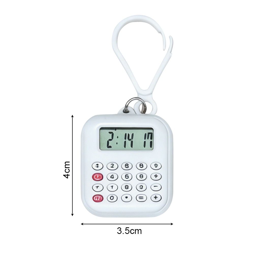 Multifunctional Mini Calculator 8 Digits Display Portable Keychain Calculator Silent Button Lightweight Electronic Calculator