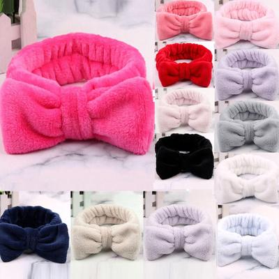 Fashion Velvet Hairband Solid Bow Knot Women Hair Ring Head Hoop Girls Headband