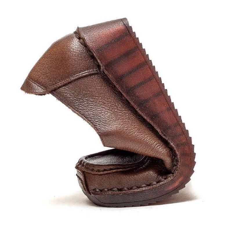 Fashion Women Retro Genuine Leather Flats Sneakers Women Platform Lace Up Flats Shoes Female Wedge Moccasins Woman Casual Shoes