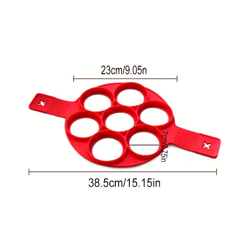 Silikon 7-Loch Eierpfanne Runde Eierpfanne Lebensmittelqualität Antihaft Pfannkuchenmacher Form Haushalts Kochen Küche Backzubehör