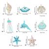 Lightweight Marine Themed Pendant For Bag Decoration with Coral And Shell Themed Bag Accessory Charm Backpack Decors