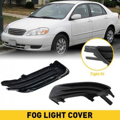 Set Afdekkingen Mistlampen Zijkant ABS Zwart Passend Voor 2003-2004 Toyota Corolla Paar EOOH