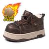 European thick-soled wool snow boots women's winter thickened warm bread cotton shoes small fat short boots
