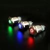 Användbar metall splitterny hållbar momentan switch 16/12 mm tryckknapp LED PÅ/AV Bil LED-ström