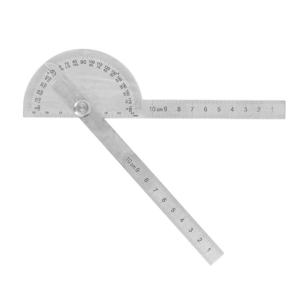 Stainless Steel Material Angle Protractor for Woodworking, Engineering, and School