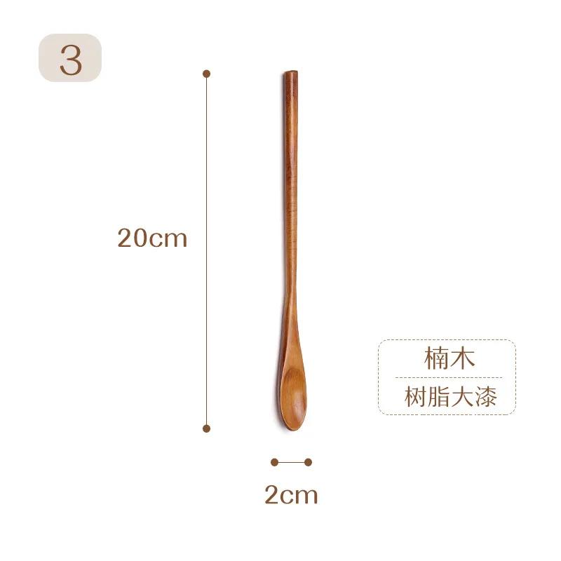 Vařečka Míchání Rýže Lžíce na salát Dlouhá rukojeť Dezert Koření Cukr Sůl Koření Lžíce Nádobí Kuchyňské nářadí 1 kus