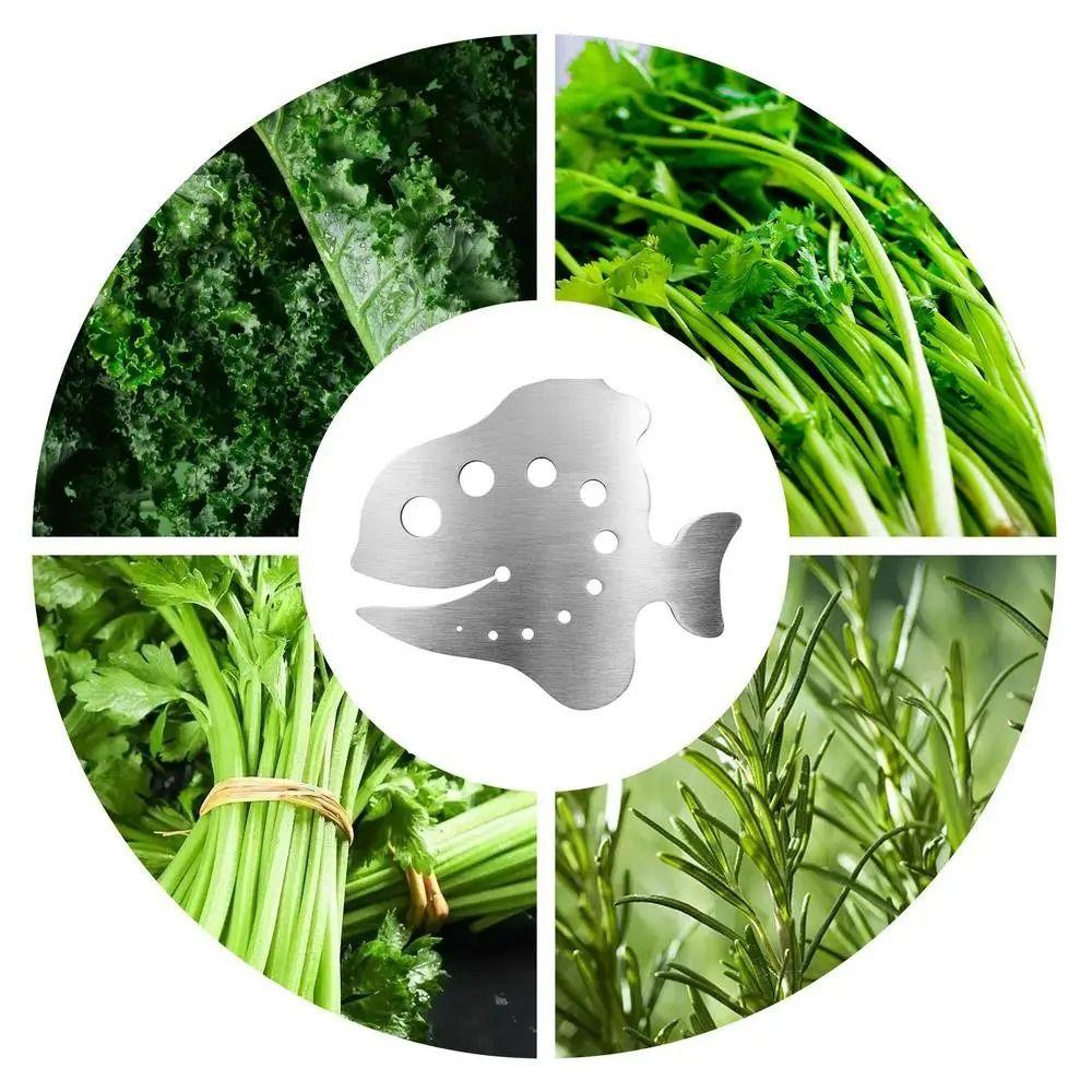 Safe Vegetable Leaf Separator Time-Saving 11-Hole Leaf Stripper Tool Herb Strippers  Kitchen