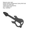 Gitarrenform EDC Schraubendreher 12 in 1 Universal mit Skala Multifunktional Kohlenstoffstahl Rostbeständig EDC Flaschenöffner Zuhause