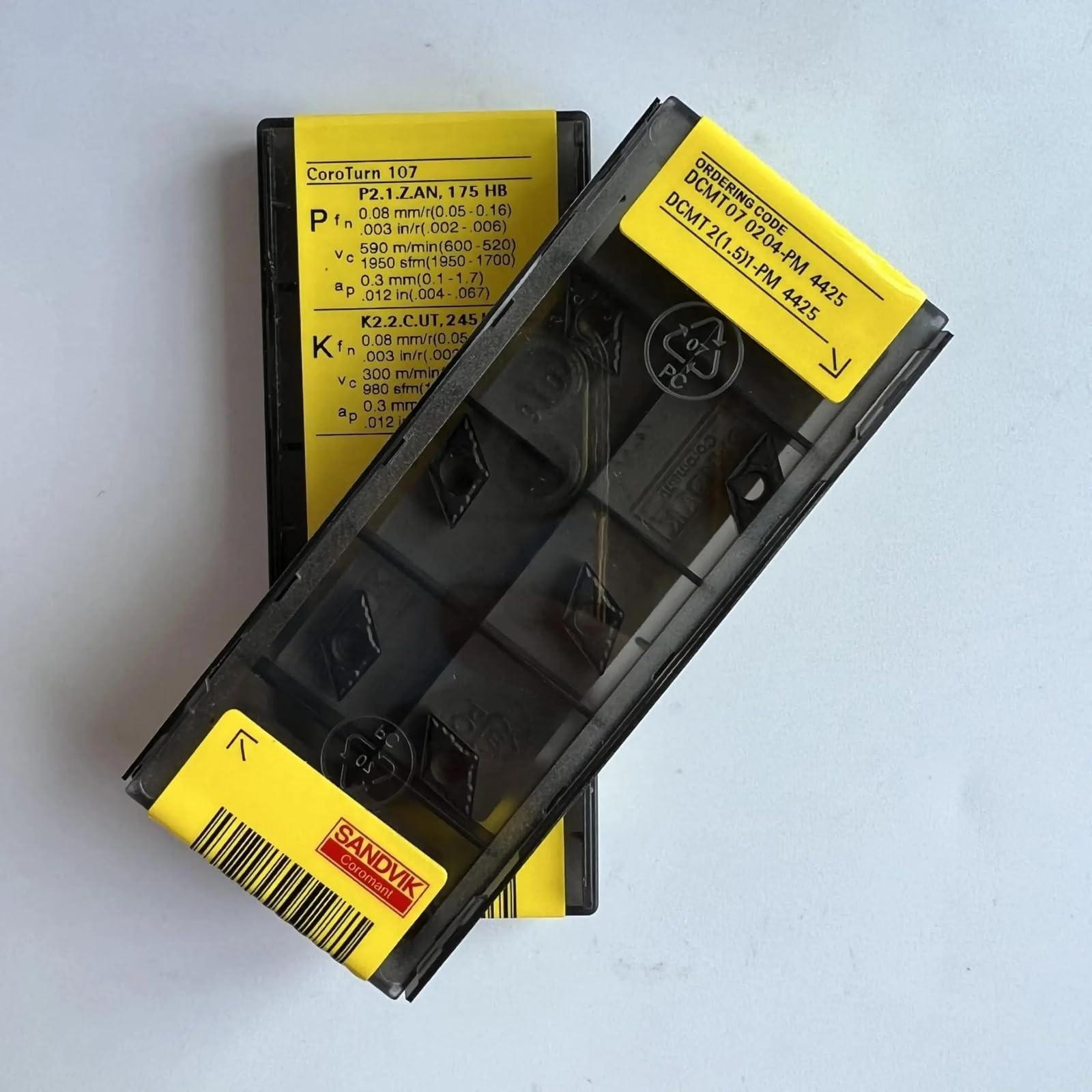 

Original Sandvik / DCMT070204-PM 4425 / CNC lathe carbide blade 10 PCS