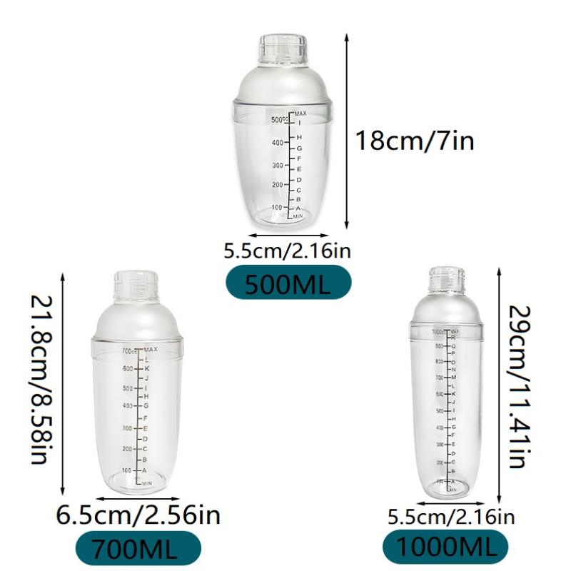 3/5/7Pcs Cocktail Shaker Set Cocktail Shaker And Measuring Jigger Set Drink Mixed Hand Shaker Tools For Bartending And Home Bar