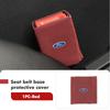 For Ford Car Seat Belt Buckle Clip Protector Suede Anti-Scratch Cover Auto Accessories Escort KA Flex Everest KA Expedition