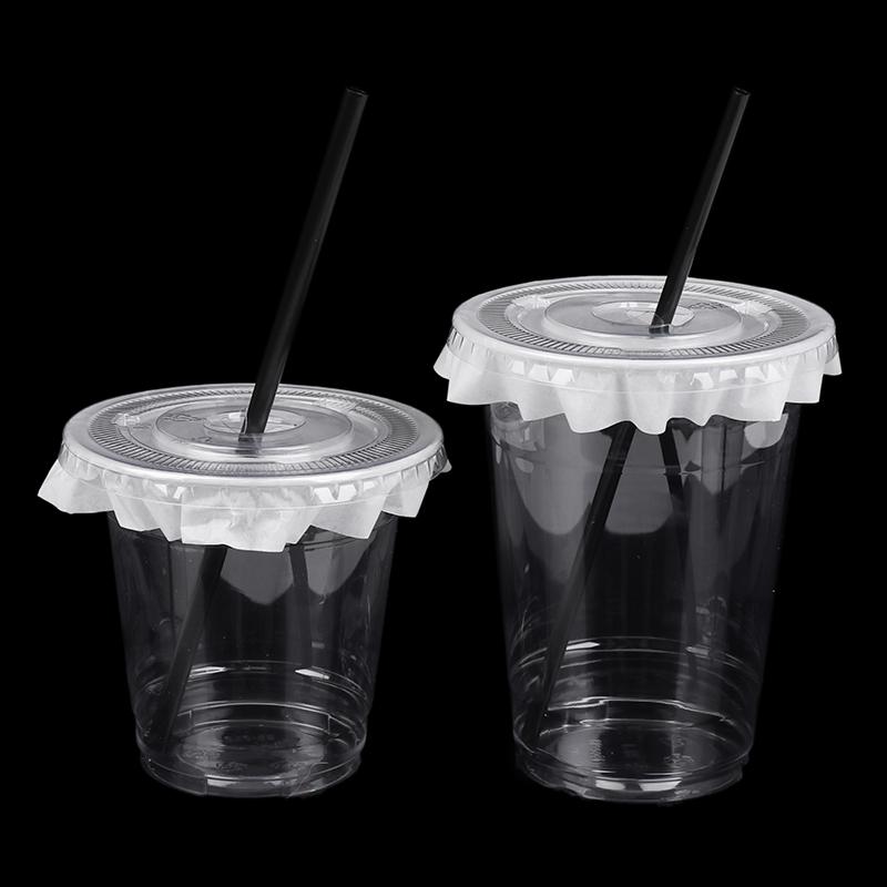 10Pcs 360/420/520Ml Plastic Straw Cups With Lids Snack And Drink Cup Cold Cup Clear Disposable Pet Plastic Cup Boba Milk Tea Cup