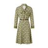 Women's Fall Labyrinth Geometry Mulberry Silk Dress