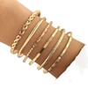 European & American Cross-Border Smooth Surface Hand Jewelry: 6-Piece Irregular Bracelet Set for Men & Women with a High-End Natural Feel