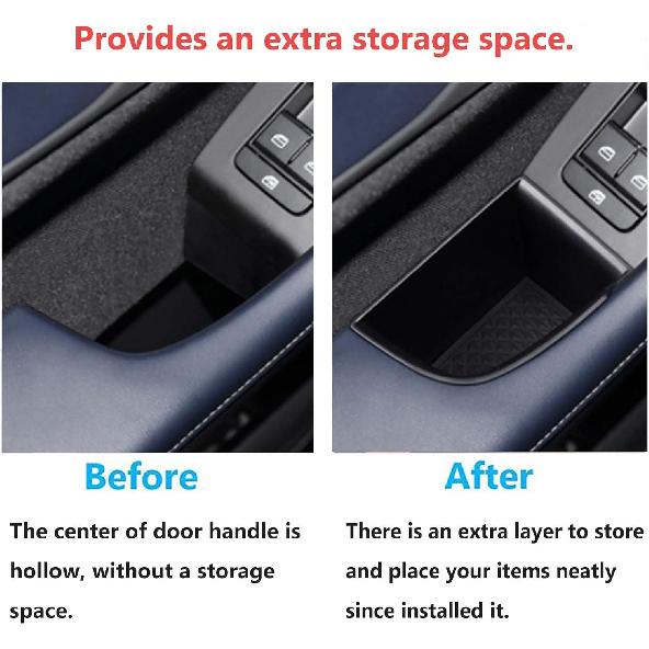 TTCR-II Compatible With Door Handle Organizer Tray Mazda 3 -2025, Fits For Door Storage Box Mazda CX-30 -2025 At Driver And Front Passenger Side (2
