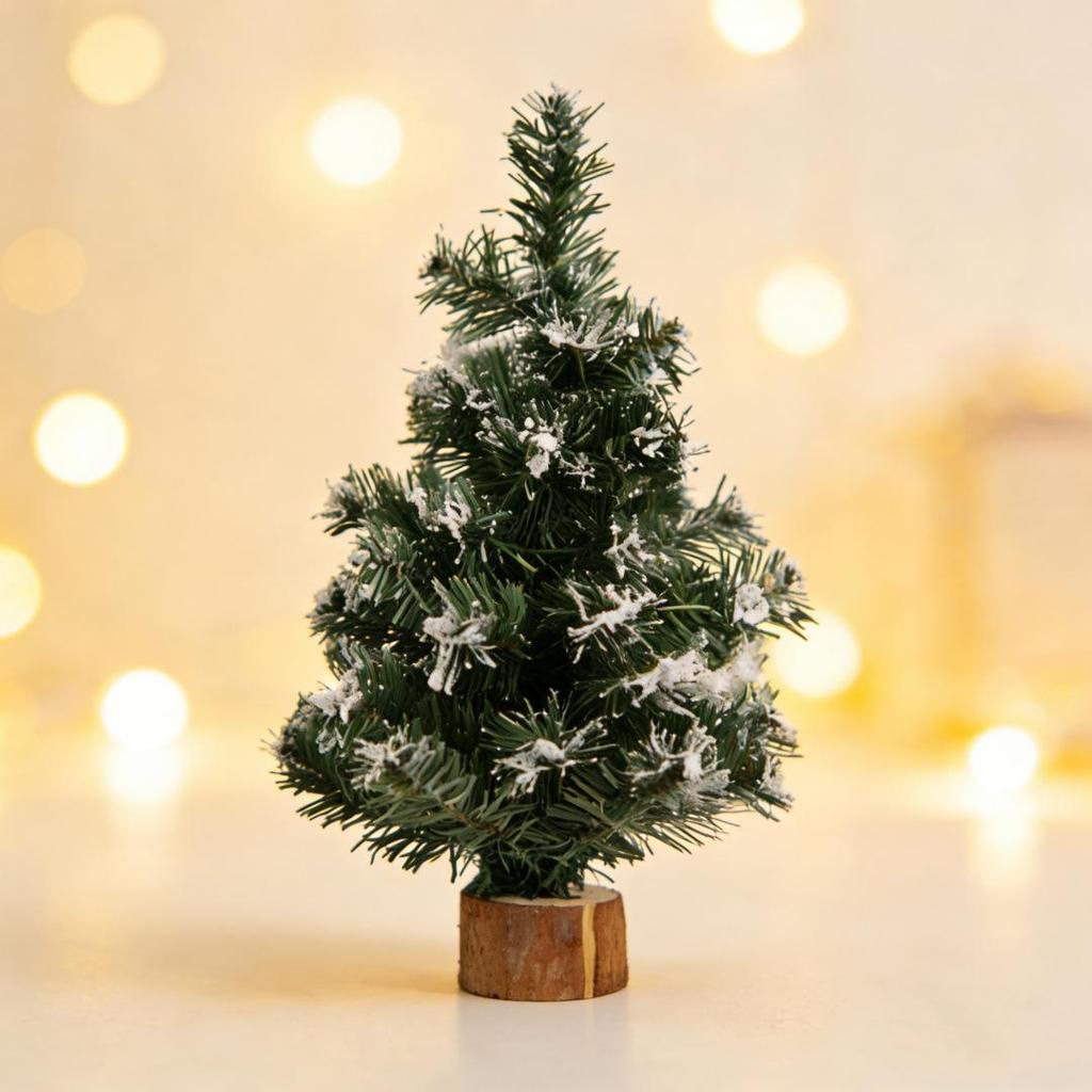 Mini 20cm Cartoon Christmas Tree Ornaments for Tabletop and Mall Decor