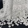 Breathable Tassels Lace Head Scarf Elegant Lace Flower Polyester Hollow Triangle Scarf Triangular Sequin Decor Scarf