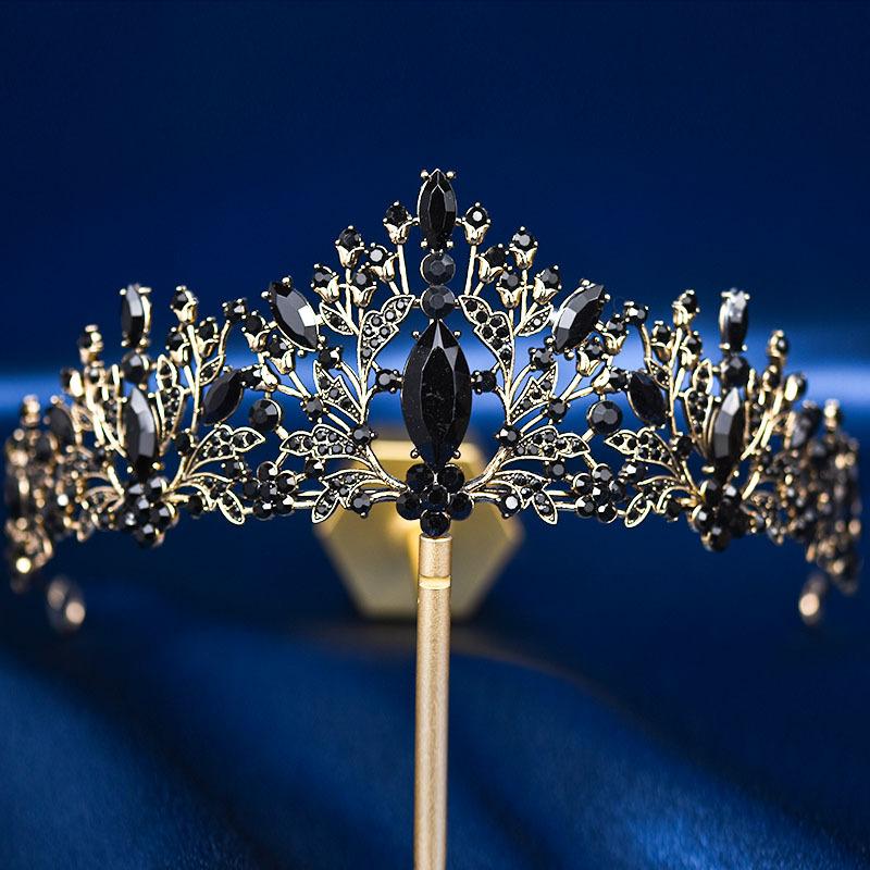 Bridal Tiara Crown Wedding Dress Hair Accessories Stage Host Welcome Baroque Queen Birthday Jewelry Women