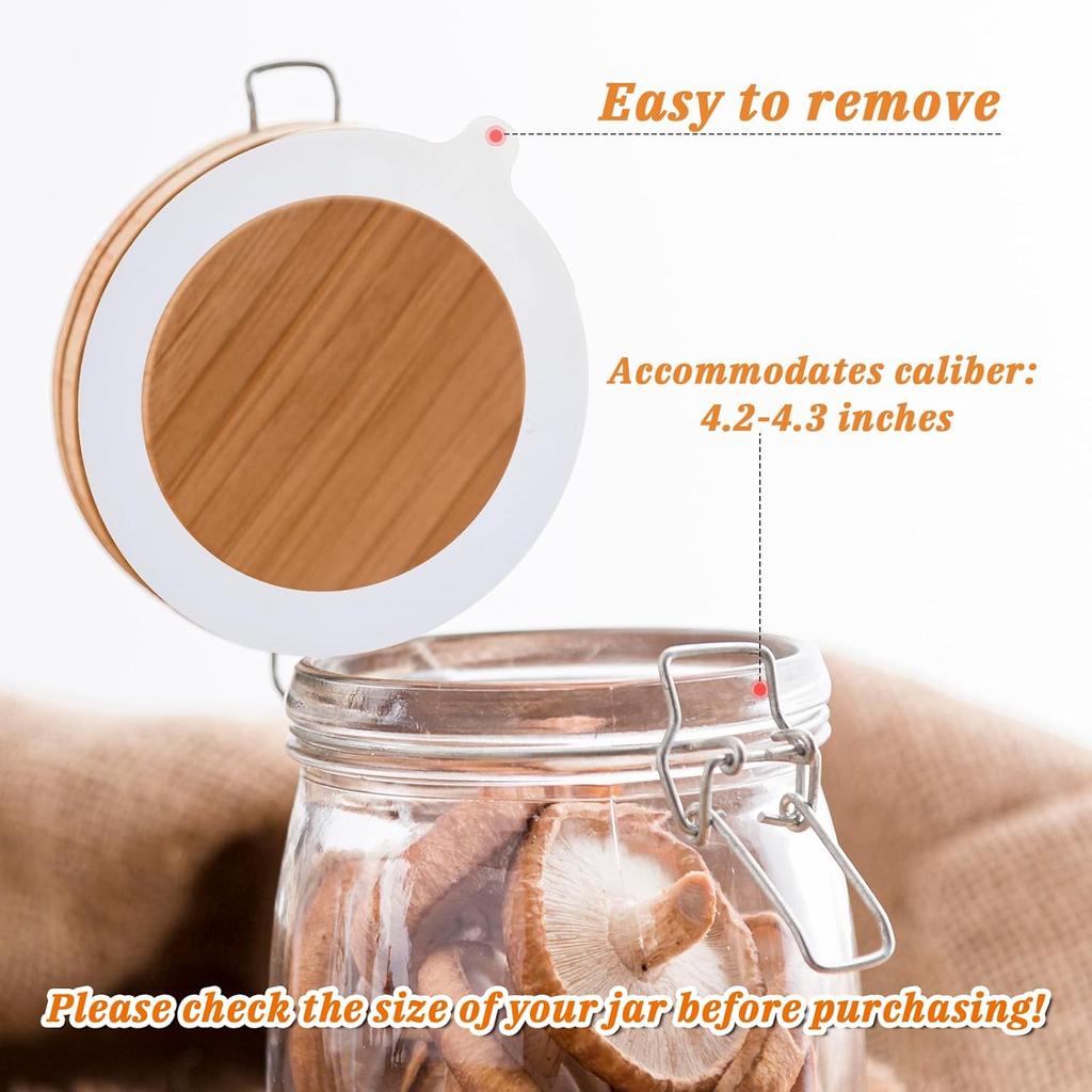 Silicone Jar Gaskets, Rubber Seals for Glass Jars Airtight Silicone Replacement Gasket Leakproof Rubber Gasket for Canning Mason Jars for Mason Jar,