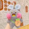 Rucksack-Dekoration Rosa Kaninchen Plüsch-Schlüsselanhänger Kaninchen-Puppe Spielzeug Cartoon Plüsch-Anhänger Geburtstagsgeschenk