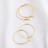 14k Gold Plated Color-Preserving Minimalist Hoop Earrings
