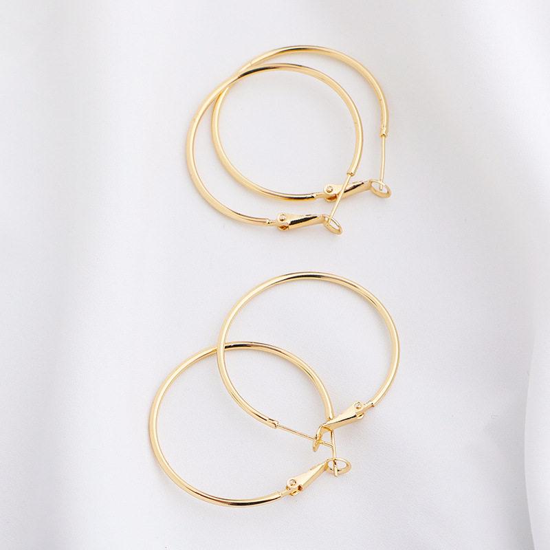 14k Gold Plated Color-Preserving Minimalist Hoop Earrings