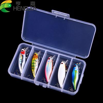 5 st/låda Sjunkande Minnow Bait Fiskedrag 6Cm-4.3G 10# Jerkbait Lure Wobblers Artificiellt hårt bete Abborre Pesca