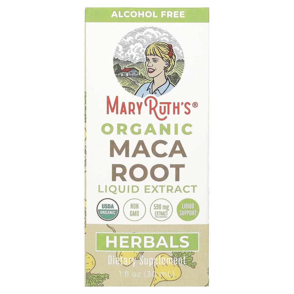 MaryRuth's Organic Maca Root Liquid Extract, Alcohol-Free, 590 Mg, 1 Fl Oz (30 Ml)