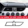 Pour BMW Série Z4 E89 2009-2016 Accessoires Fibre de Carbone Intérieur Voiture Cache-cadre de Grille d'Aération Centrale Décoration Autocollants