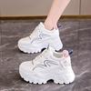 Fashion Cross-border  Women Casual Sneakers New Tennis Breathable Platform Shoes Female Black Thick Bottom Running Shoes