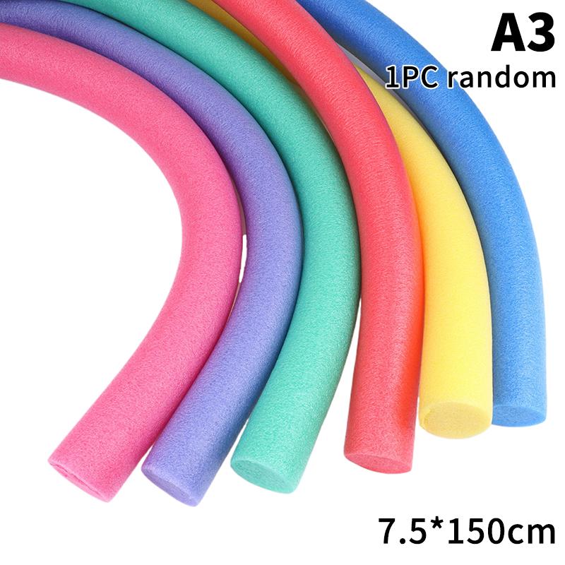 1Pc Random Color Swimming Pool Foam Noodle Float Aid Swim Noodles Ring Buoyancy Stick For Swim Aid Training Beginners