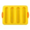 Silicone Baguette Pan 4 Holes Baguette Pan Bread Baking Pan Silicone Loaf Pan Easy To Release French Toast Bread Baking Tray