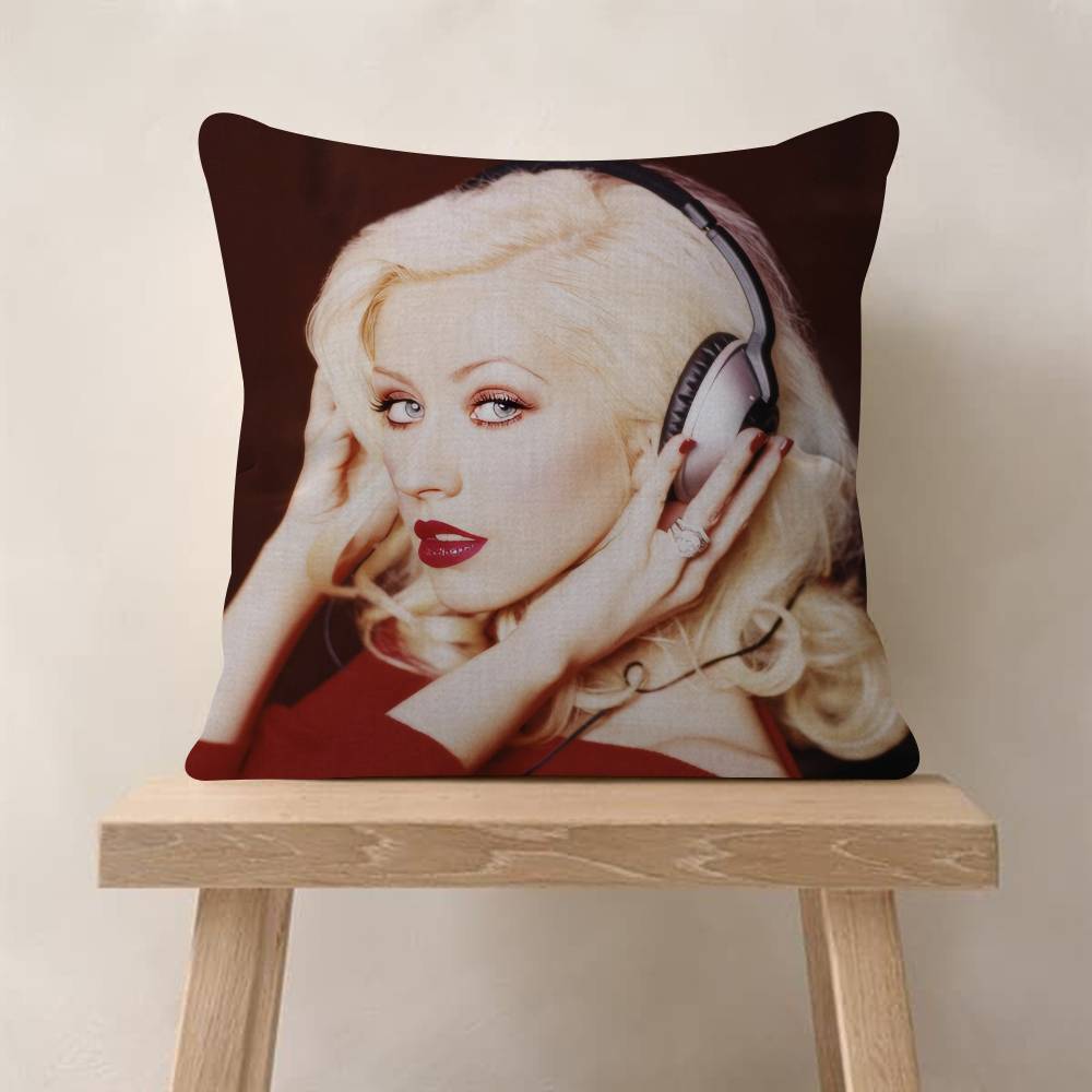 Christina Aguilera Singer Pillow Gift Home Office Decoration Pillow Bedroom Sofa Car Cushion CoverPillow Case