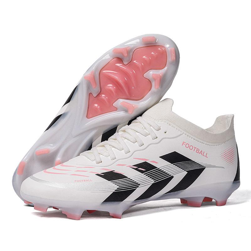 New Football Shoes Ag Spikes Seamless Fly Weaving Boys And Girls Professional Game Actual Training Football Shoes