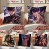 Simple Daily Life LLove and Deepspace GAM ICONS Cushion Cover Linen Pillowcase Cover Soft Decor for Sofa Home Room