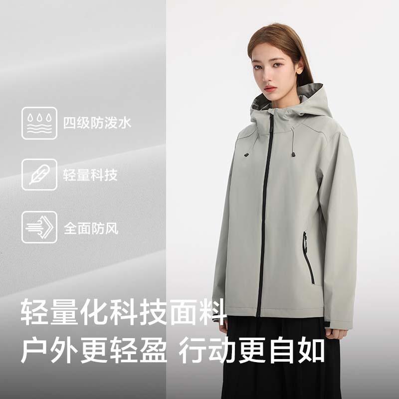Single-layer Jacket 25 Spring Windproof and Waterproof Lightweight Jacket Work Clothes Printed Logo