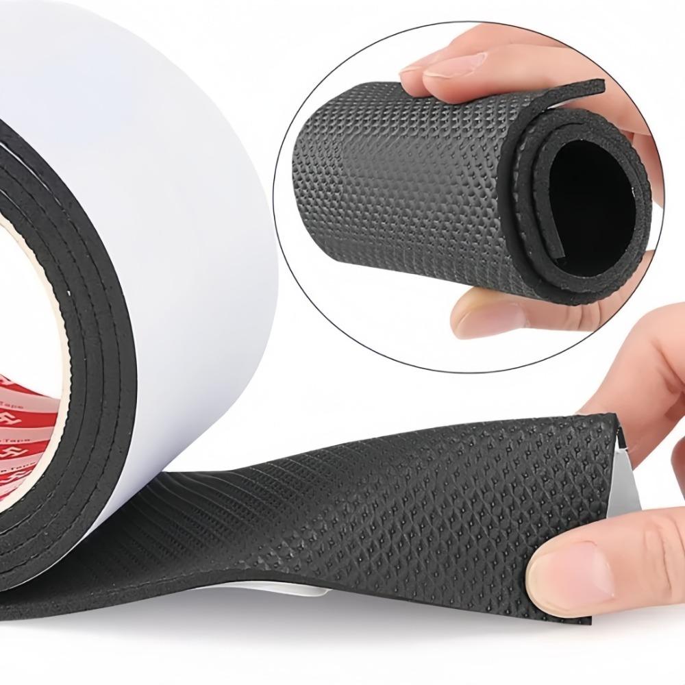 Heel Mute Tape Wear-resistant Anti Slip Thick Black EVA Material Self-adhesive for Repairing Shoe Sole Holes with Adhesive Tape