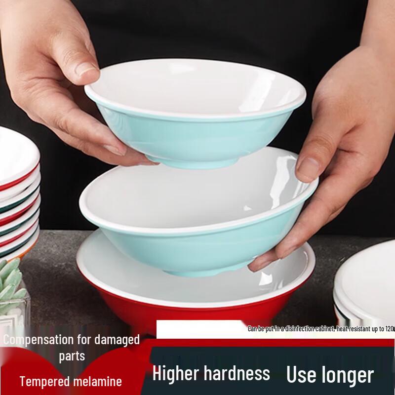 Melamine Commercial Breakfast & Snack Bowls, 10-Pack